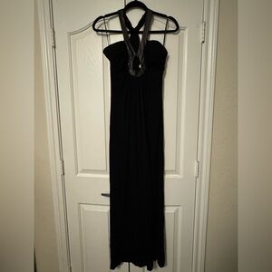 NWT Caribbean Queen Black Maxi Dress